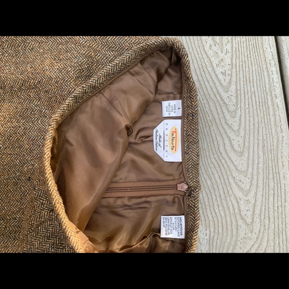 Vintage 90s Talbots Tweed Pencil Skirt - Picture 3 of 5
